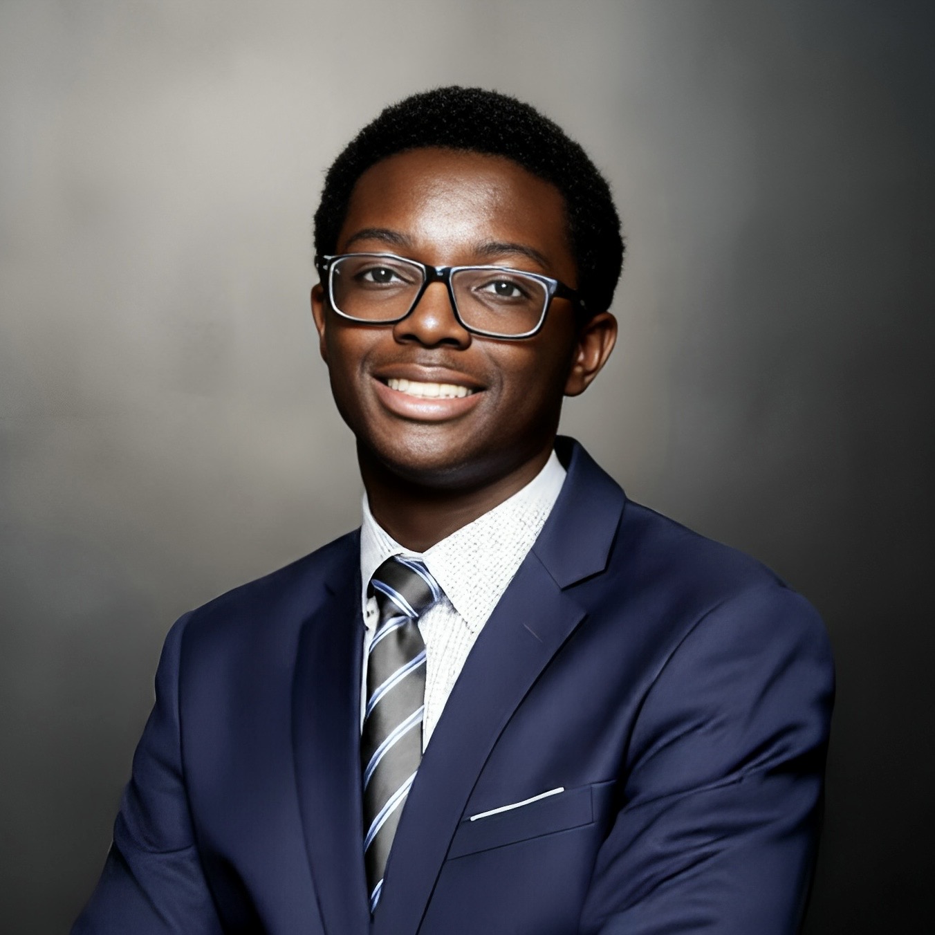 Aidan Asante studying